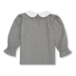 Girls' Designer Tops, Grey, Wool/Polyester Blend, ages 1 to 6.