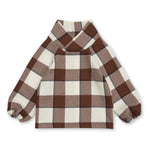 Boys' Designer Jumper, 100% Wool, Brown Check, ages 1 to 6.Boys' Designer Jumper, 100% Wool, Brown Check, ages 1 to 6.