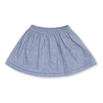 Girls' Designer Skirt, Blue, ages 1 to 6.